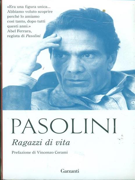 Ragazzi di vita - Pier Paolo Pasolini - copertina