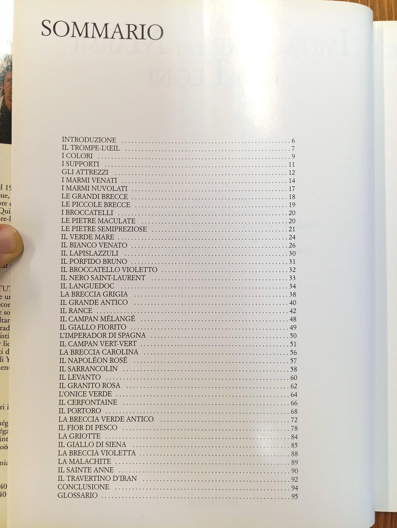 Imitazione dei marmi e dei legni