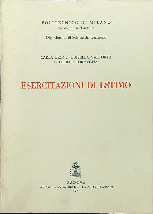 Esercitazioni di estimo