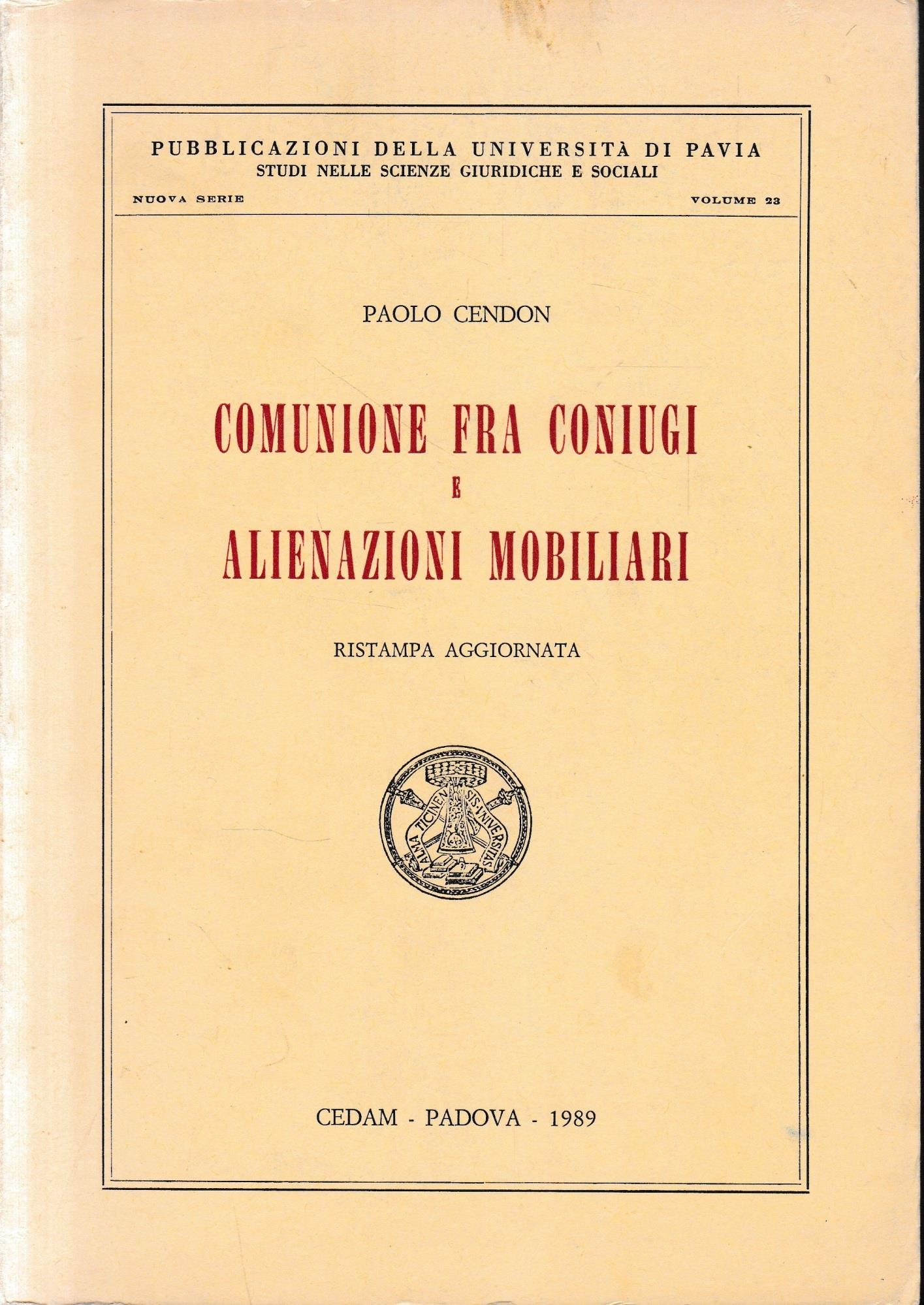 Comunione fra coniugi e alienazioni mobiliari