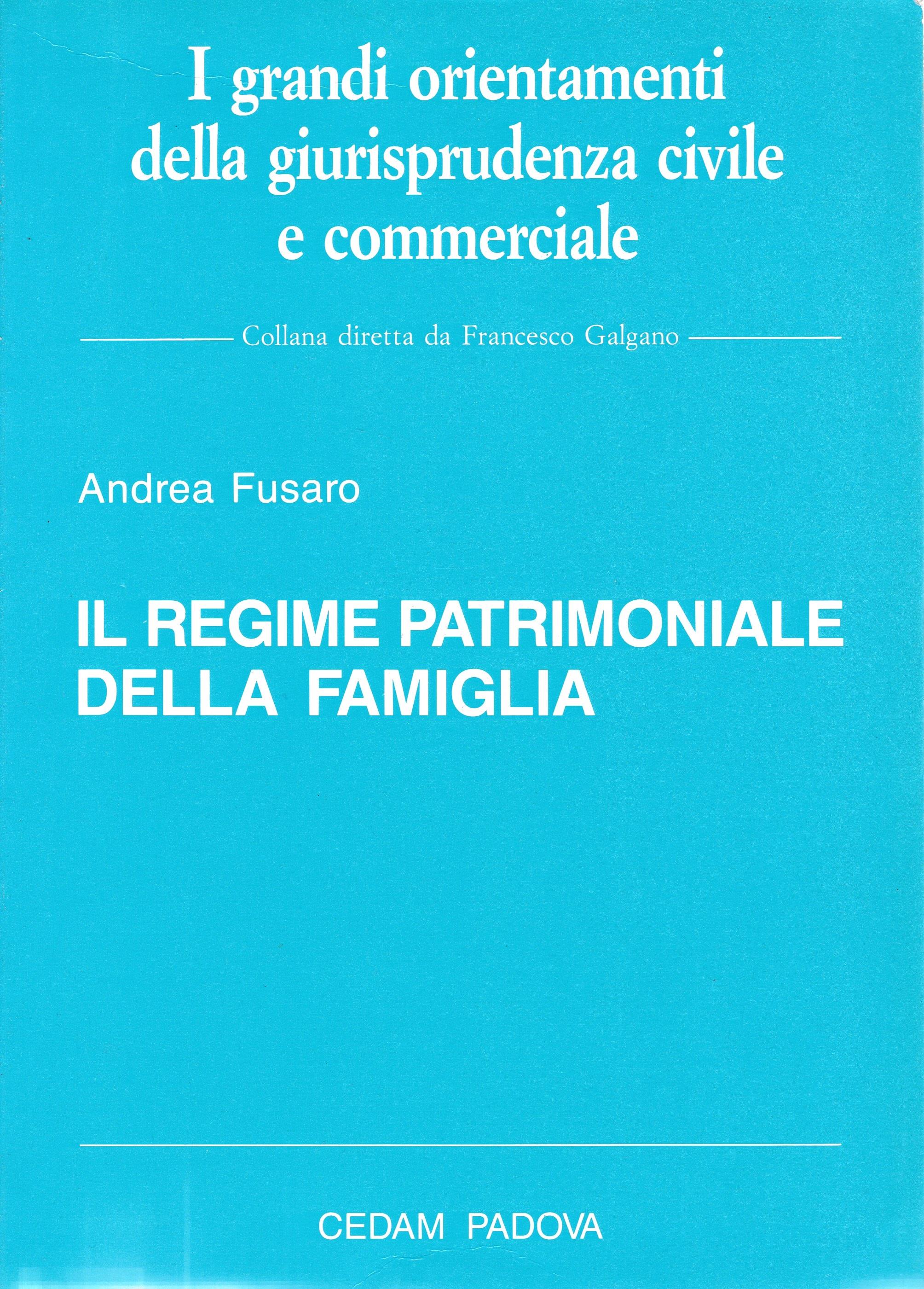 Il regime patrimoniale della famiglia