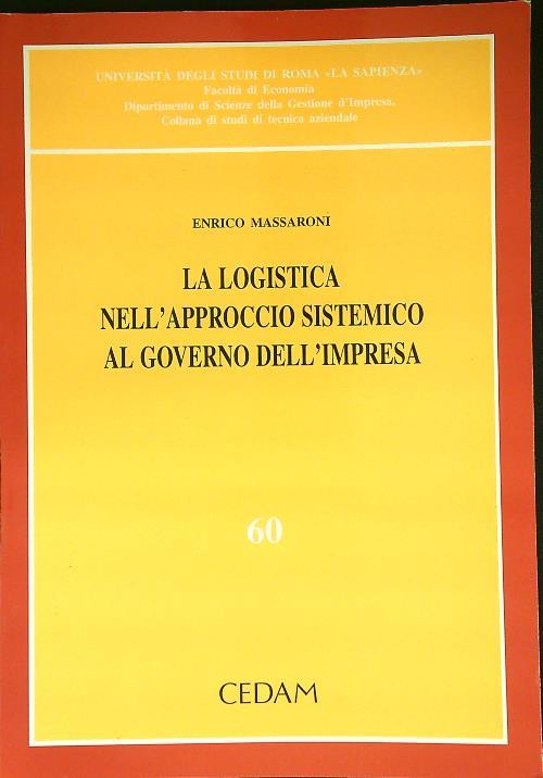 La logistica nell'approccio sistemico al governo dell'impresa