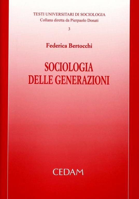 Sociologia delle generazioni - Federica Bertocchi - copertina