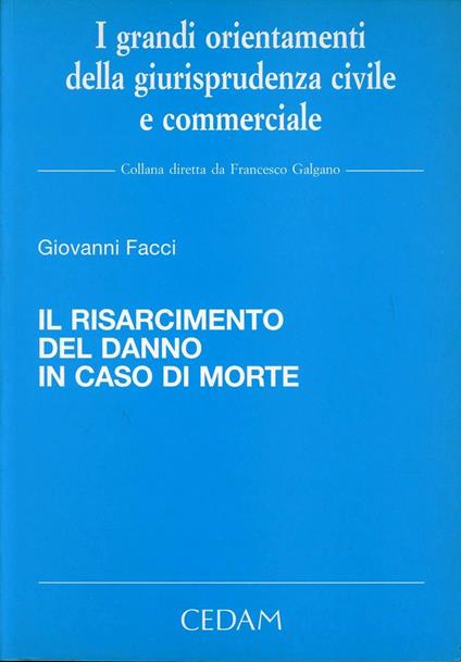 Il risarcimento del danno in caso di morte - Giovanni Facci - copertina