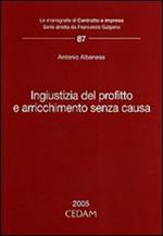 Ingiustizia del profitto e arricchimento senza causa