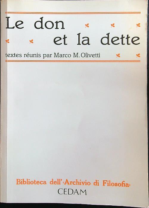 Le don et la dette