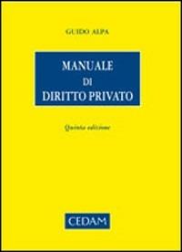 Manuale di diritto privato - Guido Alpa - copertina