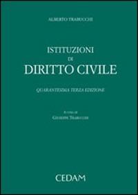 Istituzioni di diritto civile - Alberto Trabucchi - copertina