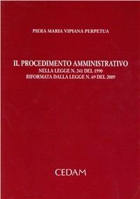 Il procedimento amministrativo - Piera Maria Vipiana - copertina