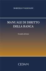 Libro Manuale di diritto della banca Marcello Valignani