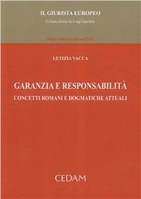 Garanzia e responsabilità - Letizia Vacca - copertina