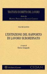 Estinzione del rapporto di lavoro subordinato