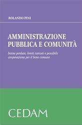 Libro Amministrazione pubblica e comunità. Intese perdute, limiti varcati e possibile cooperazione per il bene comune Rolando Pini