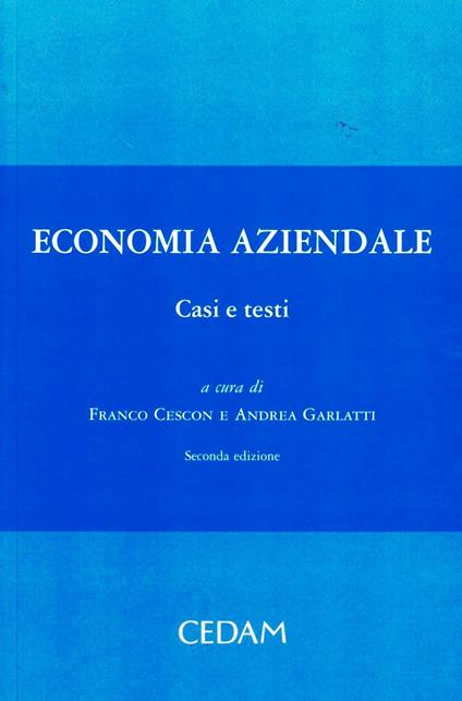 Economia aziendale. Casi e testi - copertina