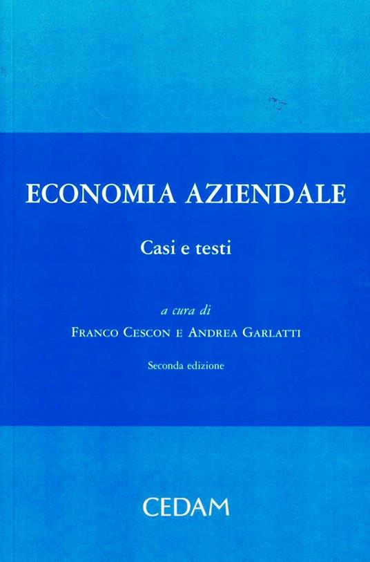 Economia aziendale. Casi e testi - copertina