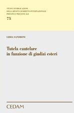 Libro Tutela cautelare in funzione di giudizi esteri Lidia Sandrini