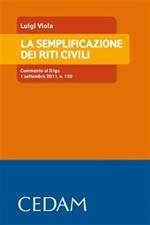 La semplificazione dei riti civili