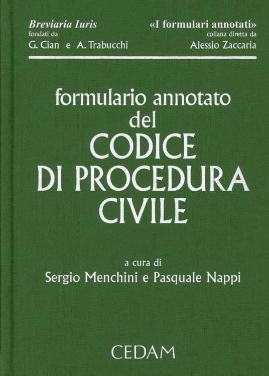 Formulario annotato del codice di procedura civile. Con CD-ROM - copertina