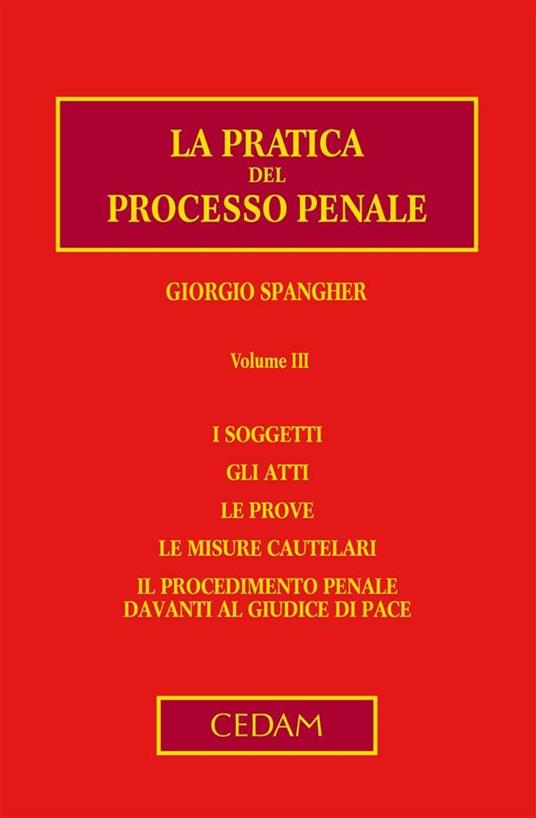 La pratica del processo penale. Vol. 3 - Giorgio Spangher - ebook