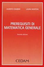 Prerequisiti di matematica generale