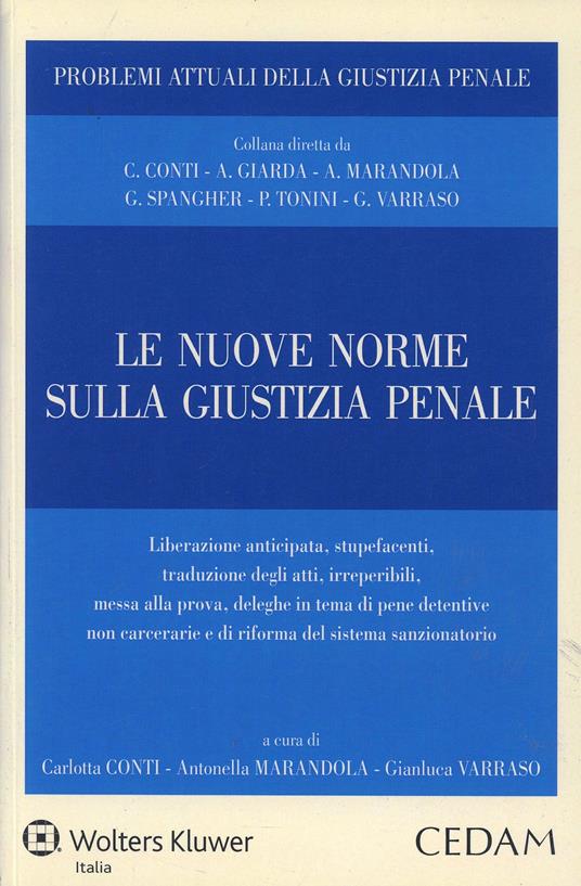 Le nuove norme sulla giustizia penale - copertina