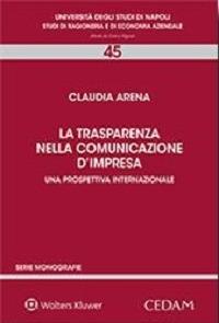 La trasparenza nella comunicazione d'impresa - Claudia Arena - copertina