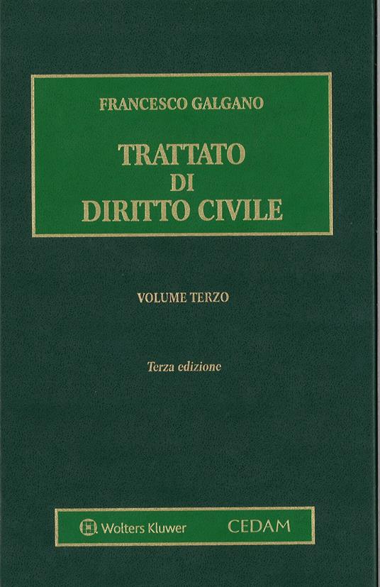 Trattato di diritto civile. Vol. 3 - Francesco Galgano - copertina