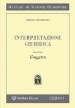 Interpretazione giuridica. Vol. 1: L'oggetto