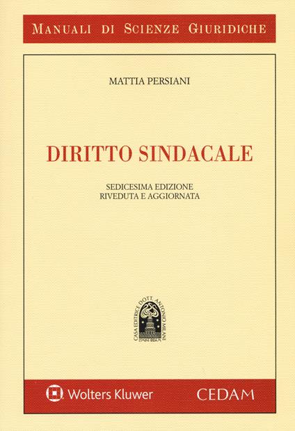 Diritto sindacale - Mattia Persiani - copertina
