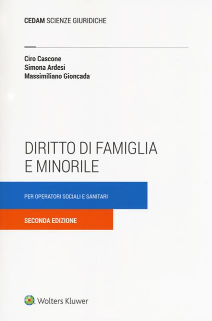Diritto di famiglia e minorile per operatori sociali e sanitari - Ciro Cascone,Simona Ardesi,Massimiliano Gioncada - copertina