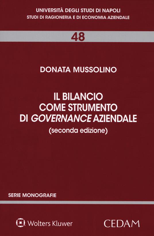 Il bilancio come strumento di governance aziendale - Donata Mussolino - copertina