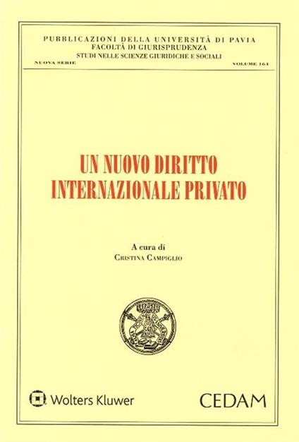 Un nuovo diritto internazionale privato - copertina