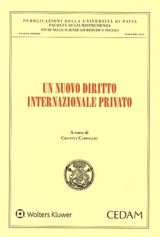 Un nuovo diritto internazionale privato - copertina