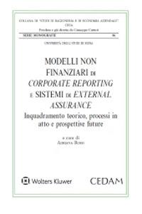 Modelli non finanziari di corporate reporting e sistemi di external assurance - Adriana Rossi - copertina