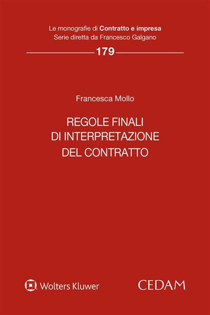 Regole finali di interpretazione del contratto - Francesca Mollo - ebook