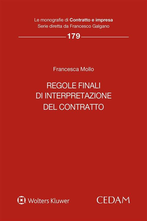 Regole finali di interpretazione del contratto - Francesca Mollo - ebook