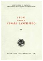 Studi in onore di Cesare Sanfilippo. Vol. 7