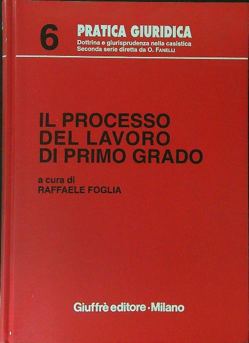 Il processo del lavoro di primo grado