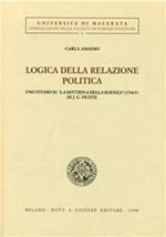 Logica della relazione politica. Uno studio su «La dottrina della scienza» (1794-95) di J. G. Fichte