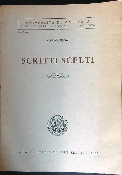 Scritti scelti