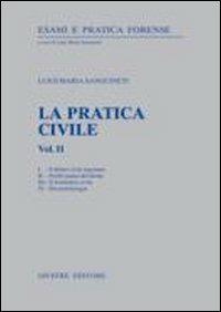 La pratica civile. Il diritto civile ragionato. Profili pratici del diritto. Il formulario civile. Documentologia - Luigi Maria Sanguineti - copertina