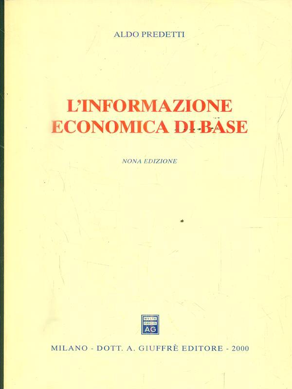 L' informazione economica di base