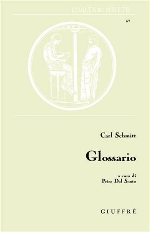 Glossario - Carl Schmitt - copertina