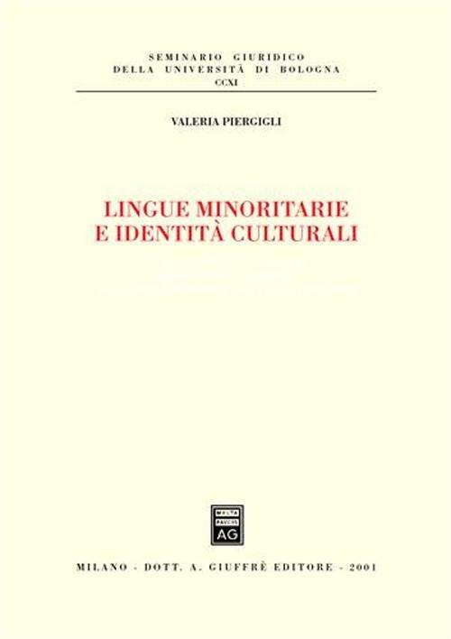 Lingue minoritarie e identità culturali - Valeria Piergigli - copertina