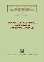 Rapporto di convivenza more uxorio e autonomia privata