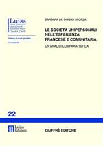 Le società unipersonali nell'esperienza francese e comunitaria. Un'analisi comparatistica