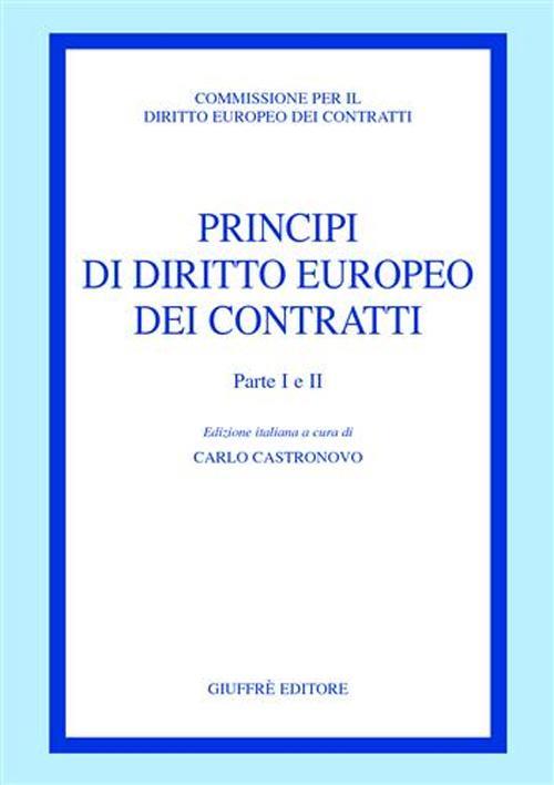 Principi di diritto europeo dei contratti - copertina