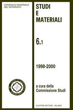 Studi e materiali. Vol. 6: 1998-2000.