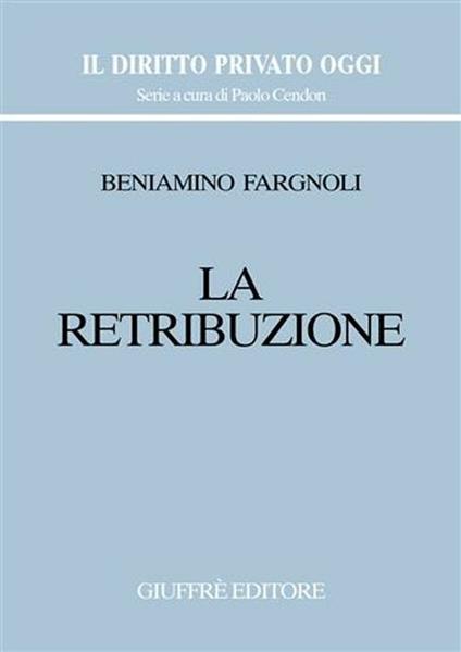 La retribuzione - Beniamino Fargnoli - copertina