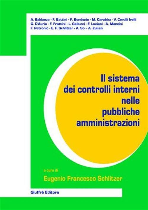Il sistema dei controlli interni nelle pubbliche amministrazioni - copertina